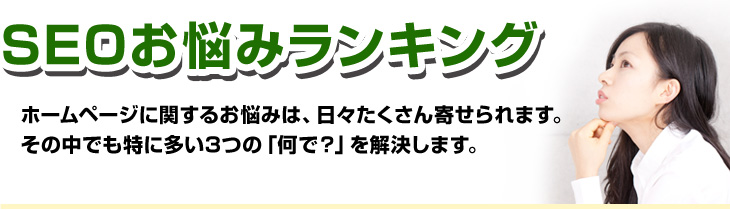 SEOお悩みランキング