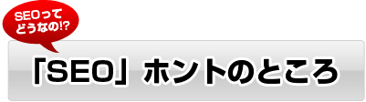 「SEO」のホントのところ