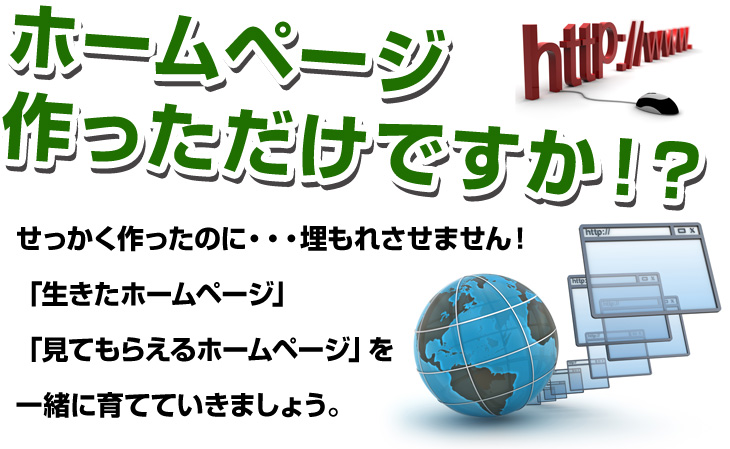 ホームペ ージ作っただけですか！?